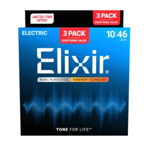 Elixir NANOWEB 3 Pack Light 10-46