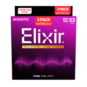 Elixir Phosphor Bronze 3 Pack Light 12-53