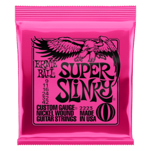 Ernie Ball Super Slinky Nickel Wound Electric Guitar Strings 9–42
