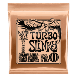 Ernie Ball Turbo Slinky Nickel Wound Electric Guitar Strings 9.5–46