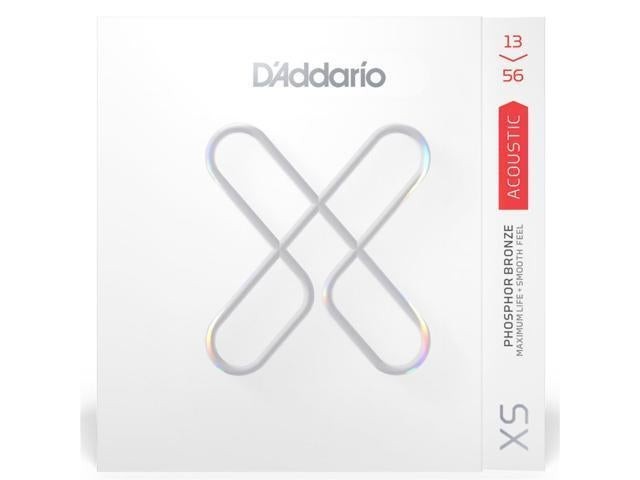 D'Addario Guitar Strings - XS Phosphor Bronze Coated Acoustic Guitar Strings - XSAPB1356 - Maximum Life with Smooth Feel & Exceptional Tone - For 6 String Guitars